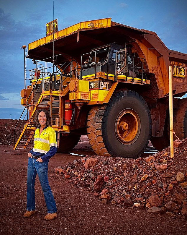 Kerry works as a FIFO worker at Fortescue's Cloudbreak mine, located in the Pilbara region of WA, where she drives trucks