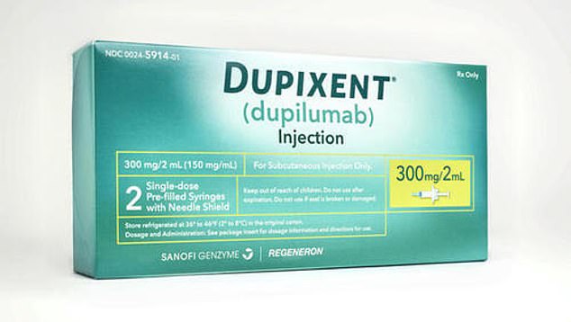 The revolutionary new drug dupilumab (pictured) was approved by the NHS in 2021 for patients who have not responded to other treatments