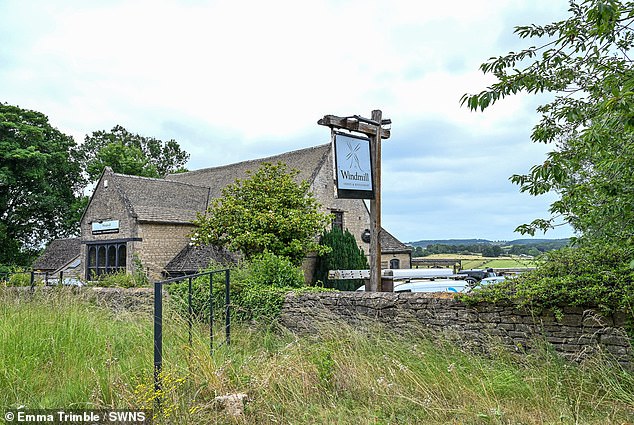 The exterior of the pub is completely overgrown, while the state of the interior remains a mystery