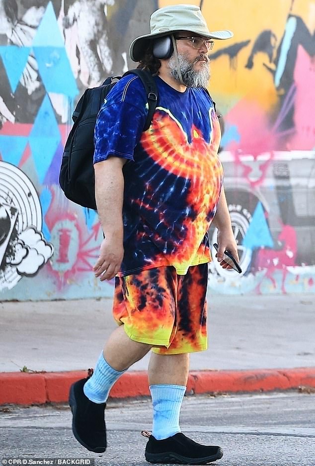 In the wake of the commotion, Black walked around Los Angeles this weekend wearing a T-shirt featuring a phoenix rising from the ashes