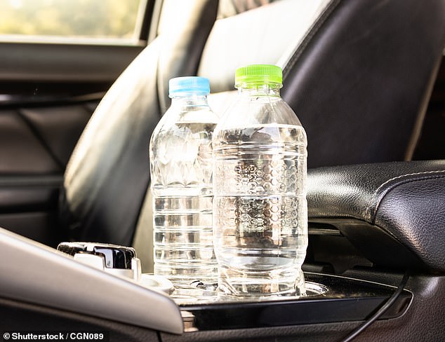 There are certain factors that need to be met for the water bottle to pose a fire hazard. For example, the car windows need to be untinted and the water bottle needs to be full to create a magnifying glass effect.