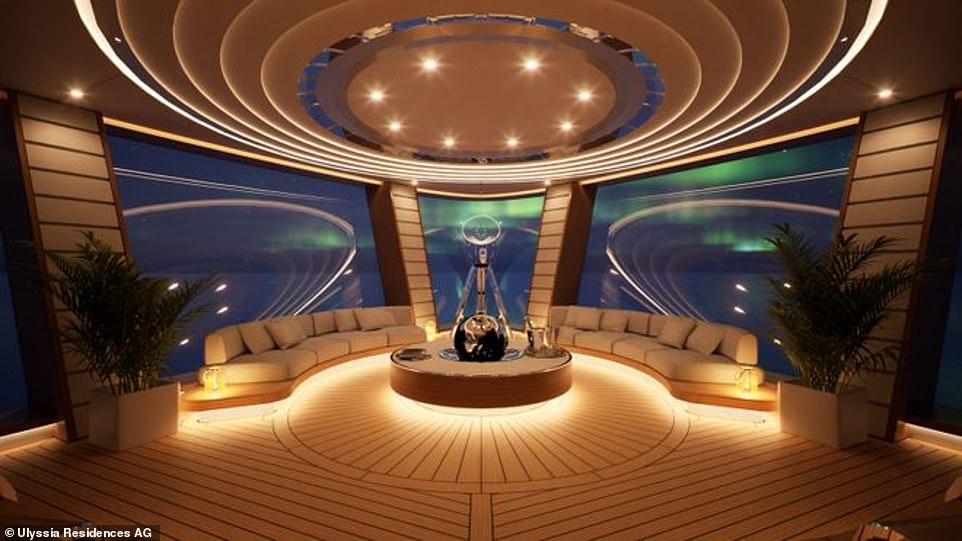 Panoramic views offer the superyacht's occupants a great view of the underwater life