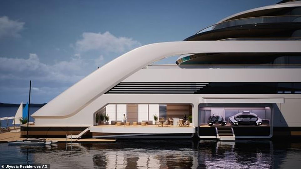 For an undisclosed price, buyers can own a share of the 1,050ft yacht