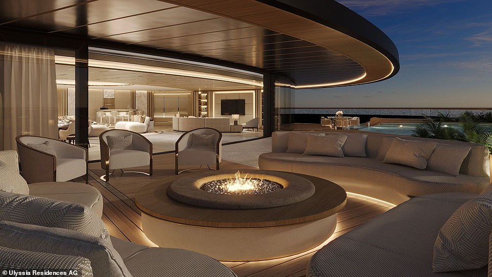 The yacht features hundreds of custom-built rooms and 22 guestrooms to host friends, lecturers and experts on board