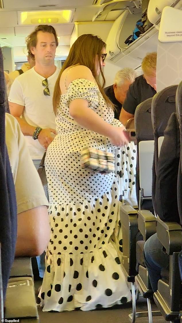 The 29-year-old heiress daughter of investor Gretel Packer was reportedly spotted arriving at a port in Corfu, Greece, with Robert (both pictured on a plane to Melbourne earlier this year)