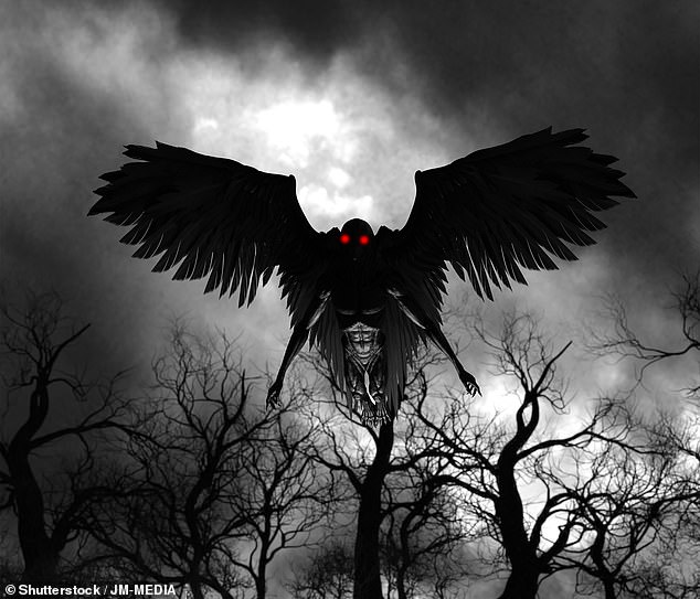 MailOnline spoke to an academic and a 'cryptozoologist' - someone in the strange pseudoscientific field dedicated to finding such fantastic beasts - to find out the truth behind the Chicago Mothman (artist's impression)