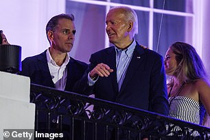 Hunter Biden with father Joe Biden