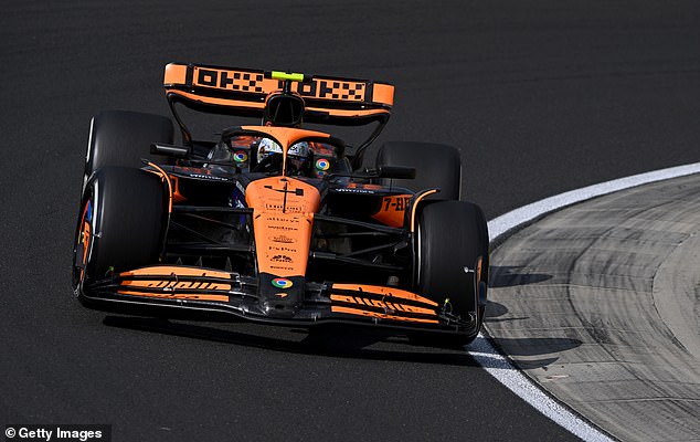 Lando Norris finished second after being ordered to let his teammate pass in the closing stages