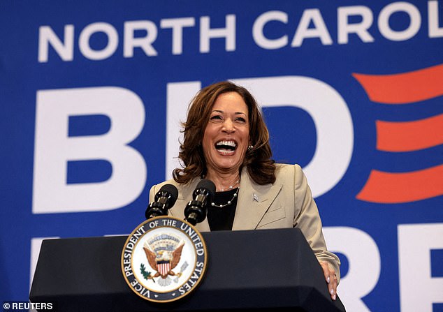 Likely replacement Kamala Harris, Biden's vice president, saw her odds rise dramatically to +178 - up from the +900 seen a few days ago