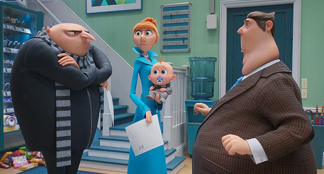 Despicable Me 4, starring Steve Carrell and Kristen Wiig, fell to second place after two weeks at number one, grossing $23.8 million