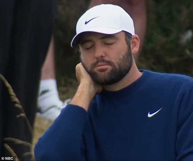 Scottie appeared frustrated after the final lap, as cameras captured him with his eyes closed