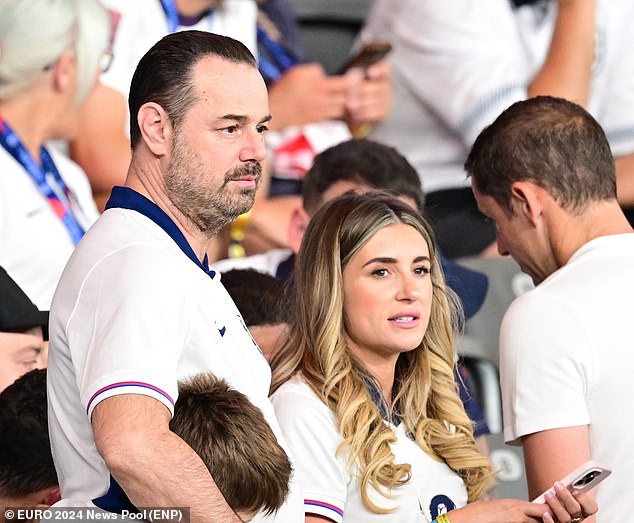 Danny was by Dani's side as they watched Jarrod and the England team lose at the European Championships