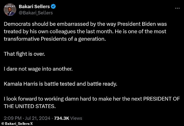 CNN commentator Bakari Sellers, like Fetterman, was disgusted by the way the trial was conducted