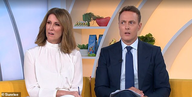 Shirvington left Fox Sports to join Channel 7 in 2020 and now co-hosts Sunrise, alongside Natalie Barr (pictured together)