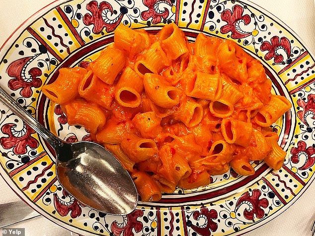 Carbone — a Greenwich Village red sauce restaurant (pictured, rigatoni) beloved by celebrities and high-status individuals — lost a Michelin star after Wells reviewed it in 2022