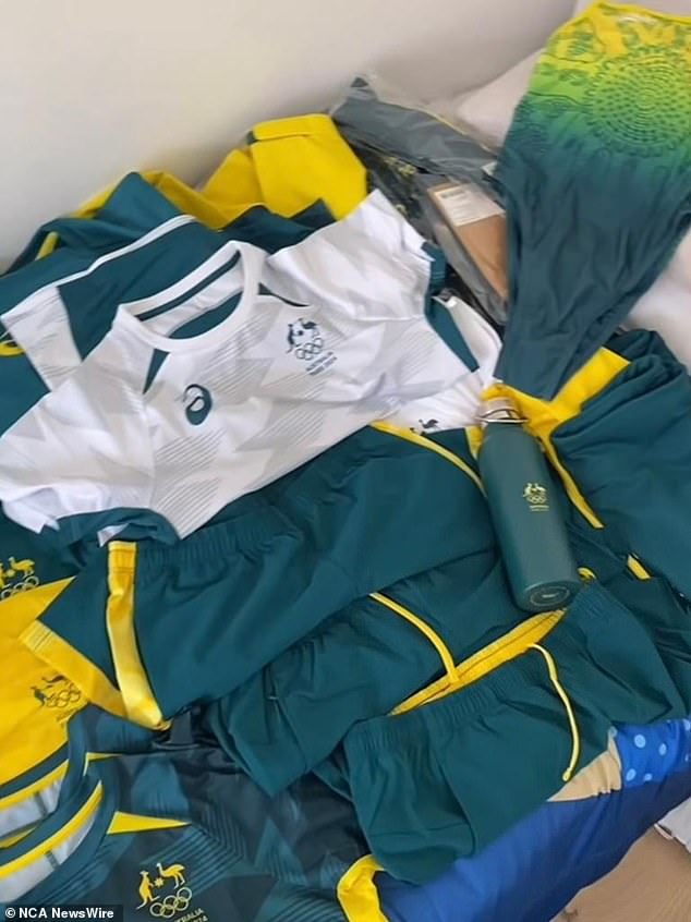 Australian Olympians received branded clothing for all occasions in their welcome packs