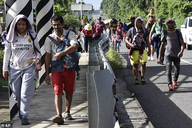 It is unclear exactly how many migrants are involved in the caravan, from dozens of different countries, but estimates range from several hundred to 1,500 or more.