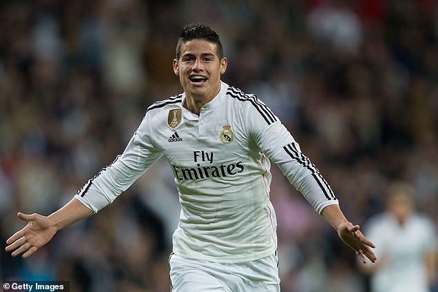 Rodriguez joined Real Madrid for £62million after his stunning World Cup triumph in 2014