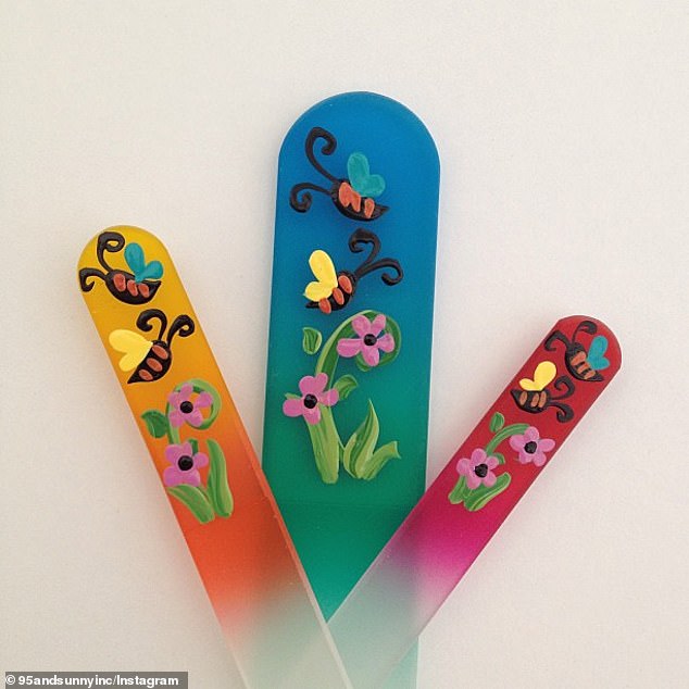 Part of her previous business was the sale of delicate glass/crystal nail files imported from the Czech Republic