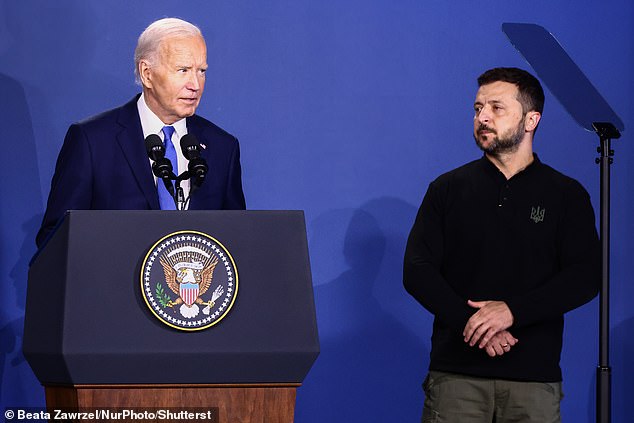 Ukrainian President Volodymyr Zelensky thanked Biden for his 'leadership and support'