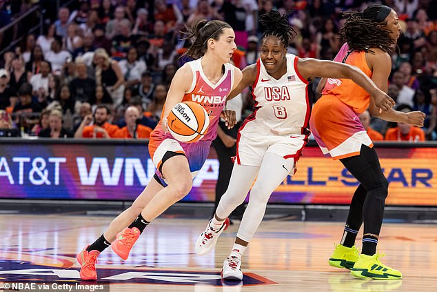 Clark and the WNBA All-Stars defeated Team USA 117-109 ahead of the Paris Olympics