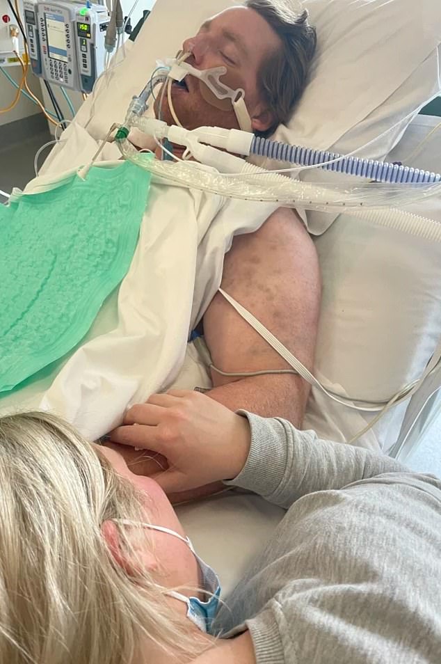 Luke Briggs (pictured in hospital) is expected to die within days