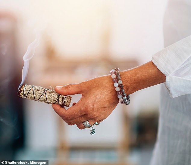 The designer said she also burns sage sticks when she needs to clear her space of negative energy, which are worth about $12 each. “Because I’m so intuitively open, I don’t have to take other people’s stuff,” she said.