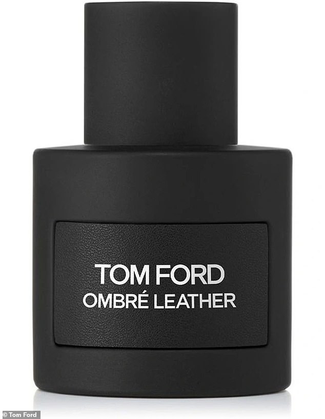 Pip wears a bottle of Tom Ford's Ombre Leather (pictured) perfume, $250, an intoxicating unisex scent. 