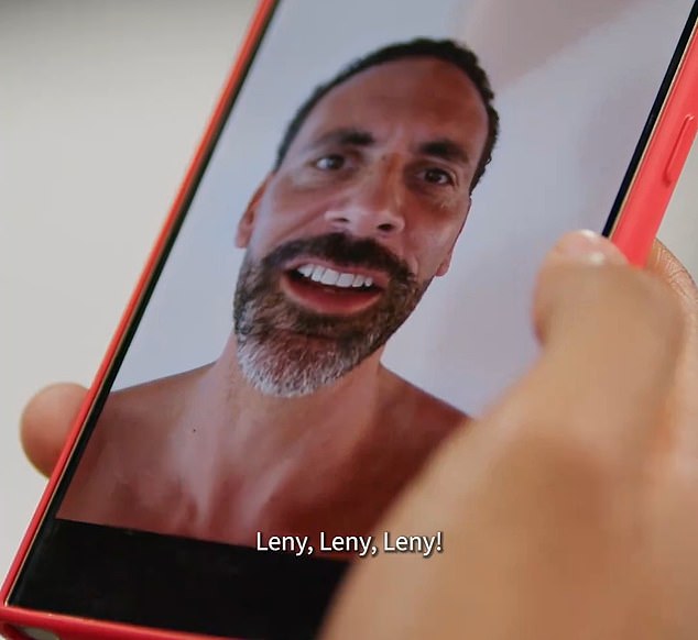 Ferdinand surprised Yoro with a pre-recorded video message when he joined the club