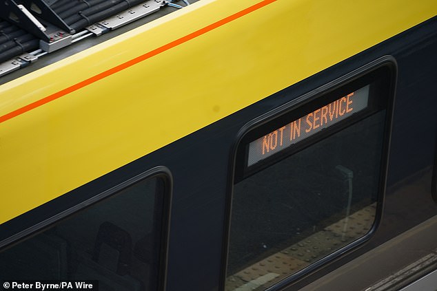 Out of service: British Railways warned passengers to expect delays due to the problem well into the weekend