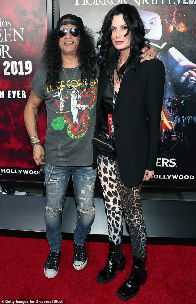 Slash first dated Lucy-Bleu's mother Meegan Hodges in 1989 (seen together in 2019) before rekindling their relationship in 2015; Meegan shared Lucy-Bleu with her ex, Mark Knight