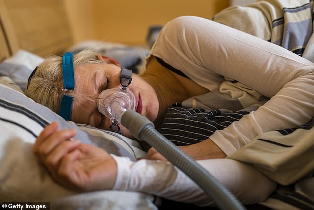 Another unusual item that gets shoved into the crevices of airplane cabins are CPAC machines - the heavy devices used to treat sleep apnea. One in use - not on a plane - is seen here