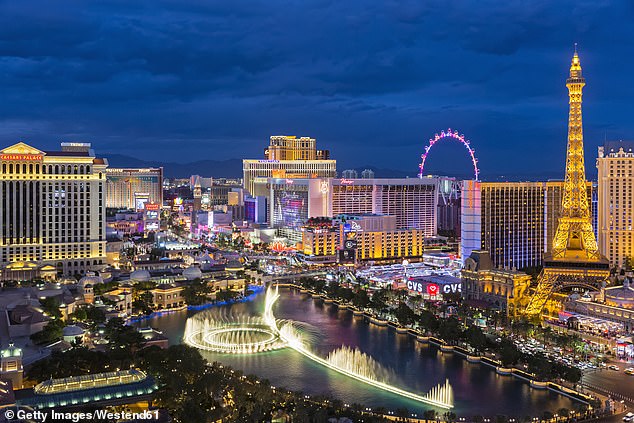 The gleaming Las Vegas Boulevard strip