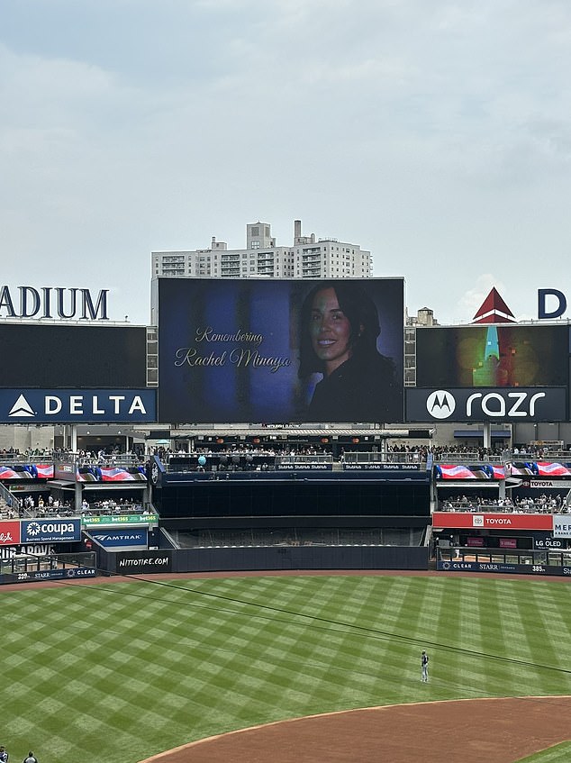 On Monday, the Yankees held a moment of silence to pay their respects to Rachel, while the team said it offered 