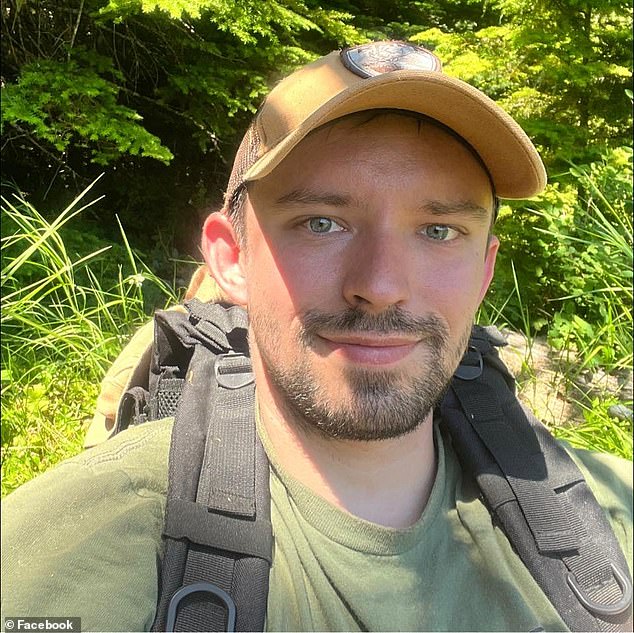 Tanner Hoskins, 31, joined his friend Stolp's search for Bigfoot after the grisly sighting in 2020