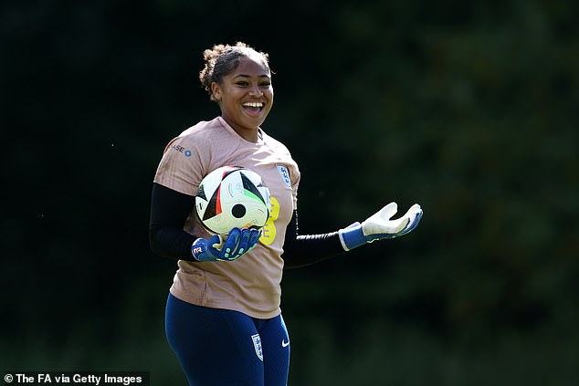 Keating became the first goalkeeper of colour to play for the Lionesses after being called up to the senior team