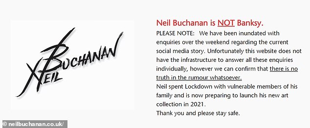 A spokesperson for Neil revealed that they had been inundated with inquiries about the possibility that the TV personality was the artist due to a conspiracy theory on social media