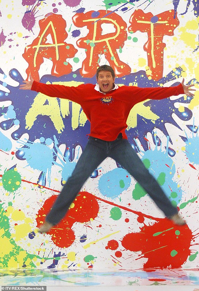 Neil (pictured) inspired many children to embrace their creativity with his experimental artwork from 1990-2007