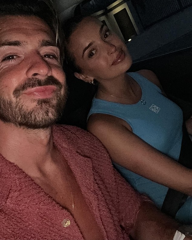 Grealish and his girlfriend, Sasha Attwood, have enjoyed some quality time together over the summer