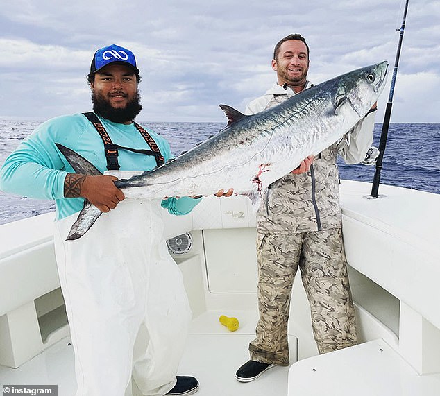 Connor keeps a low profile on social media, but occasionally shares photos from his fishing trips, seen here in a 2021 photo