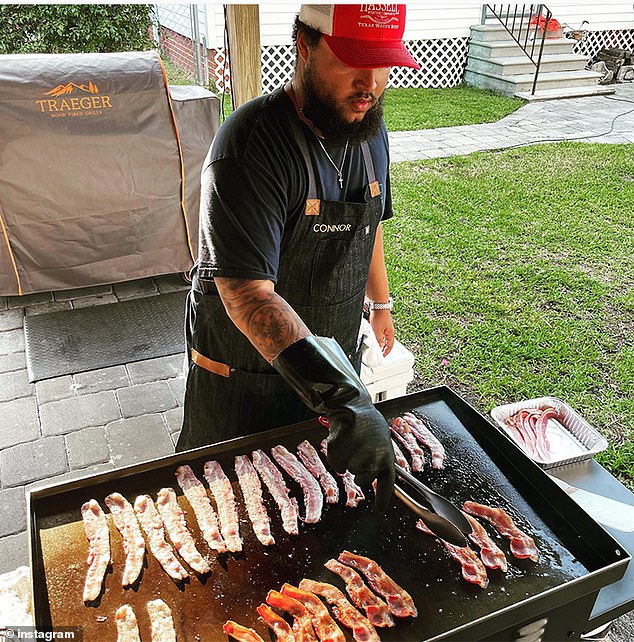 When he's not fishing, Connor spends time as a food influencer on Instagram. His account, Connor's Meatshack, features snapshots of his adventures on the grill