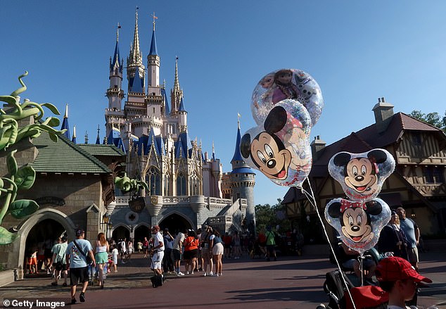 Through September 24, Disney fans can purchase admission for $89 per day with three-day tickets to the Orlando resort, but they must purchase separate tickets for the Magic Kingdom park (pictured)