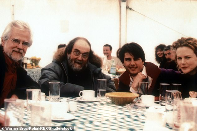 Kidman said Kubrick (second from left) was careful about 