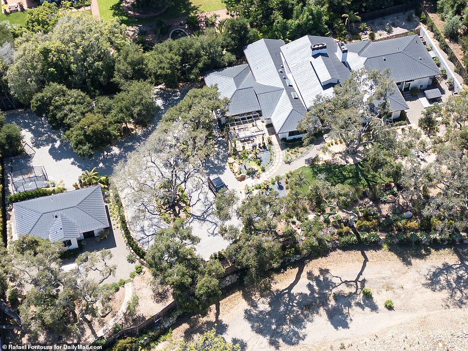 The new property occupies a total lot of less than an acre, but it features manicured gardens and has 4.5 bathrooms, according to the Santa Barbara County Assessor