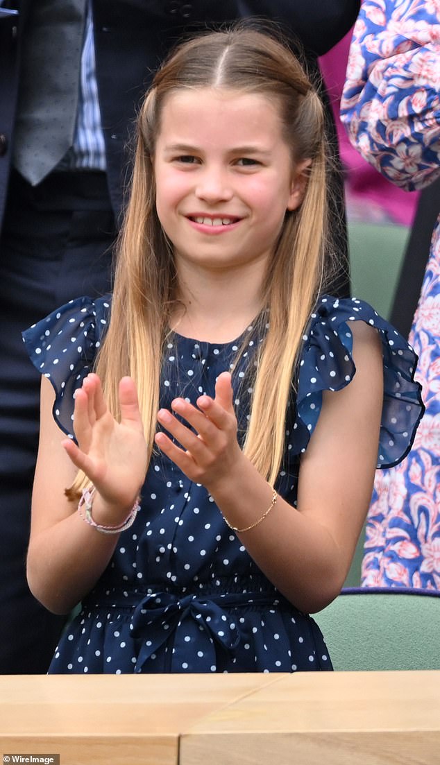 When Princess Charlotte attended the Wimbledon men's final, she also wore bracelets that were very similar to the one Prince George wore in his birthday photo.