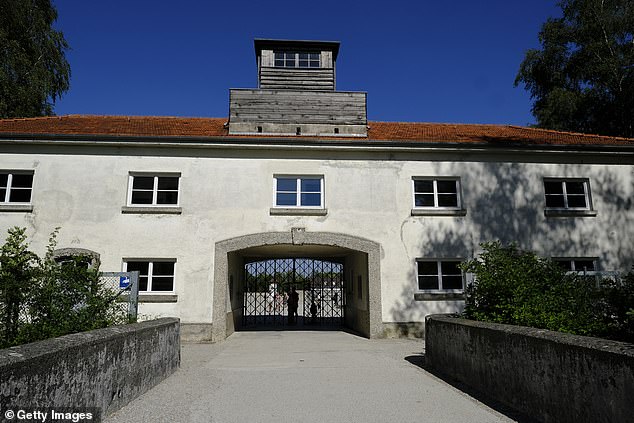 Approximately 41,500 prisoners were murdered at the Dachau concentration camp, pictured, between 1933 and 1945