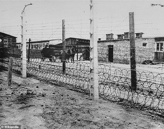 A washbasin holder and a chimney cap were stolen from the Flossenbürg concentration camp, pictured