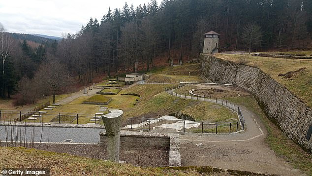 A view of the grounds of the Flossenbürg concentration camp