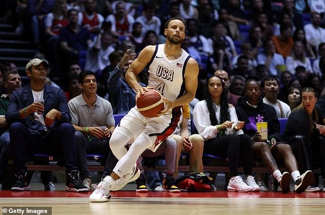 Stephen Curry shot just 1-of-7 from beyond the three-point line in the win over Germany