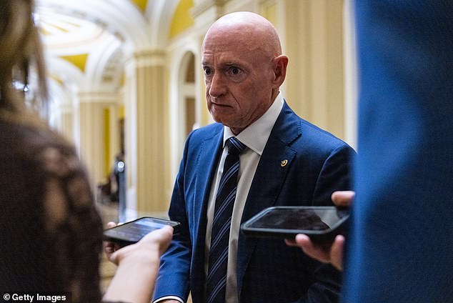 Arizona Sen. Mark Kelly praised Biden's leadership and announced he would endorse Harris for president